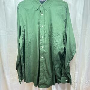 Roundtree & Yorke Green Longsleeve Dress shirt Size XL